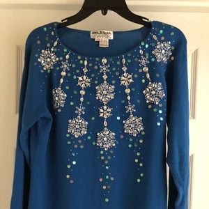 Beautiful Jack B. Quick size L snowflake sweater